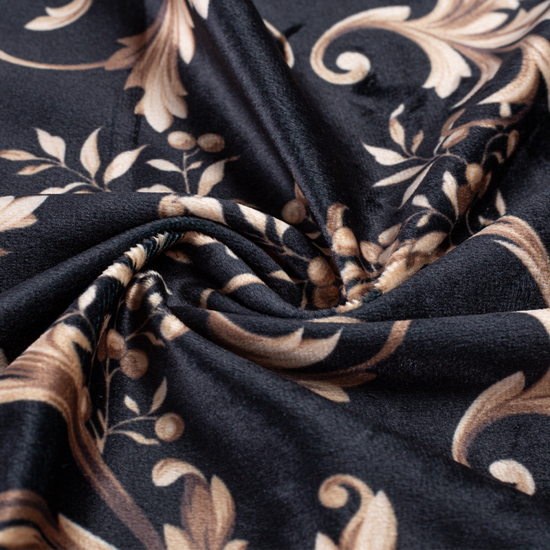 Tela de terciopelo holandés estampada
